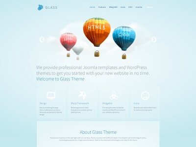 Шаблон для Joomla YooTheme Glass