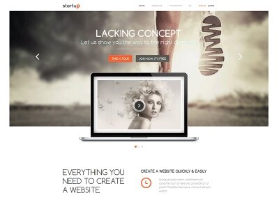 Шаблон для Joomla от GavickPro: Startup